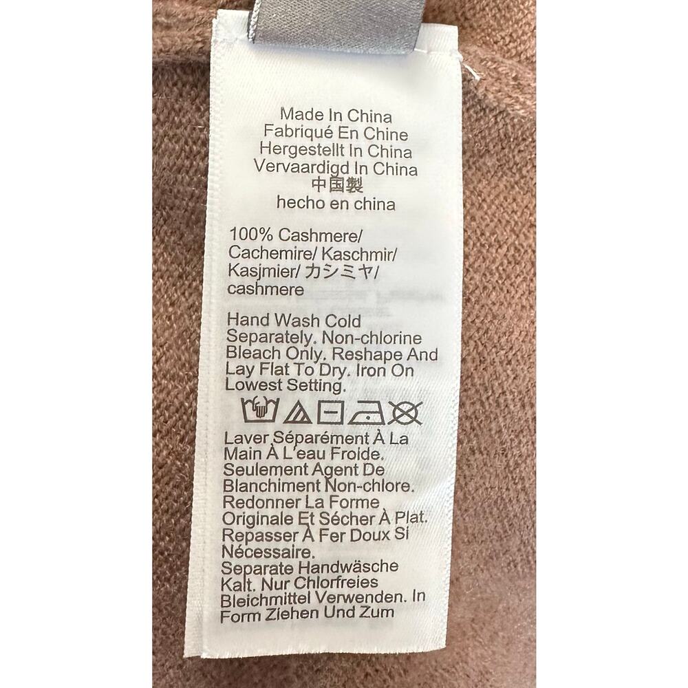 J. Crew Pure Cashmere Relaxed V-neck Sweater Earthy Mocha BA394 Size M - Picture 11 of 12